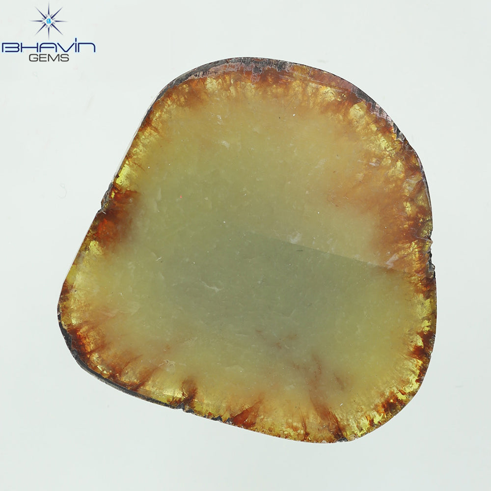 13.52ct ノーカット スライス ローズカット ダイヤモンド 天然 ルース ダイヤモンド ブラウン グレイッシュ イエロー ダイヤモンド ギフト ダイヤモンド ジュエリー ダイヤモンド リング EP35-6