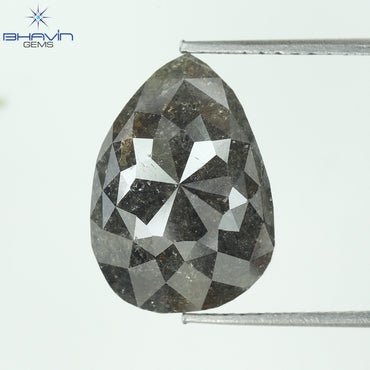 5.28 CT, Pear Diamond Brown Red Diamond Color, Clarity Opaque