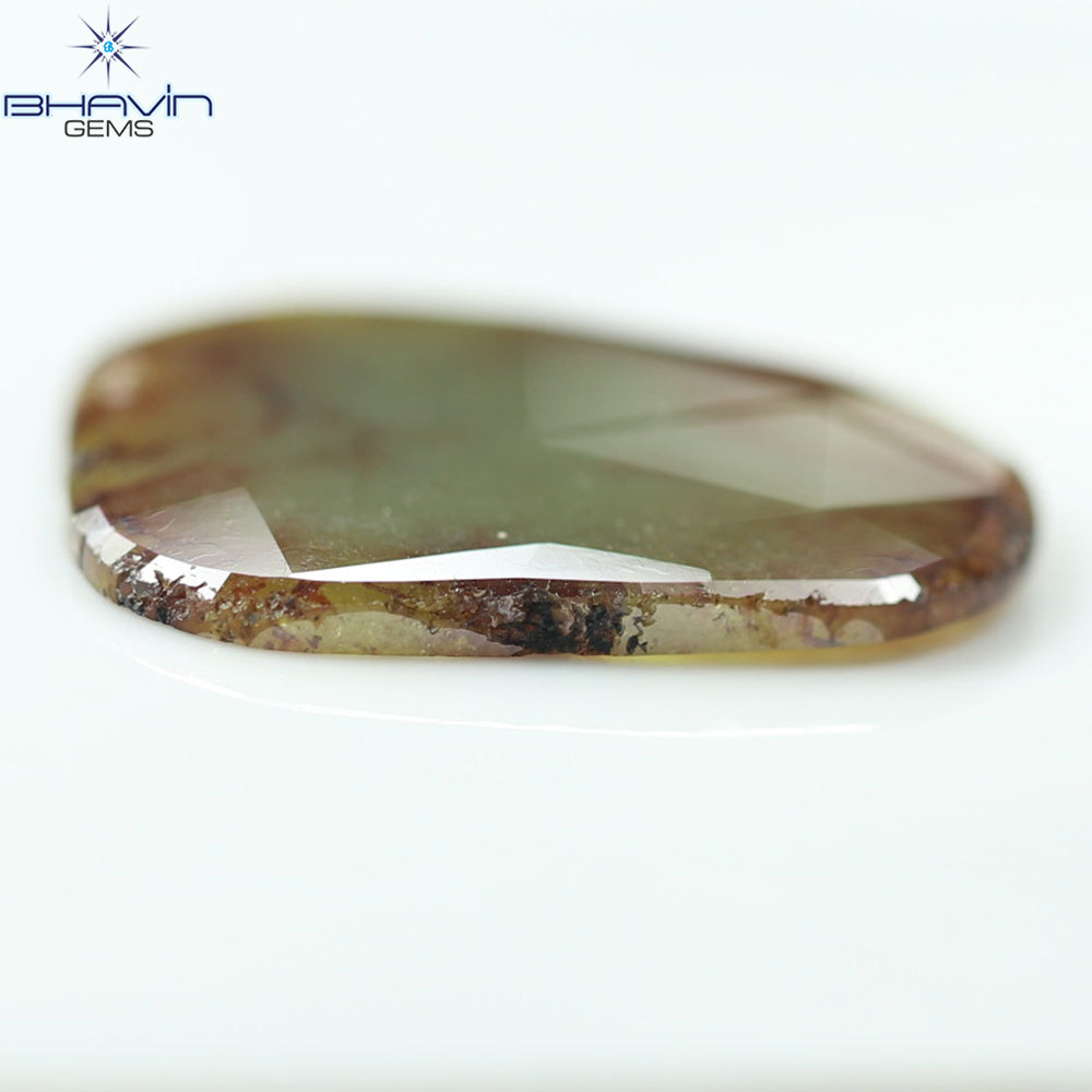 13.52ct ノーカット スライス ローズカット ダイヤモンド 天然 ルース ダイヤモンド ブラウン グレイッシュ イエロー ダイヤモンド ギフト ダイヤモンド ジュエリー ダイヤモンド リング EP35-6