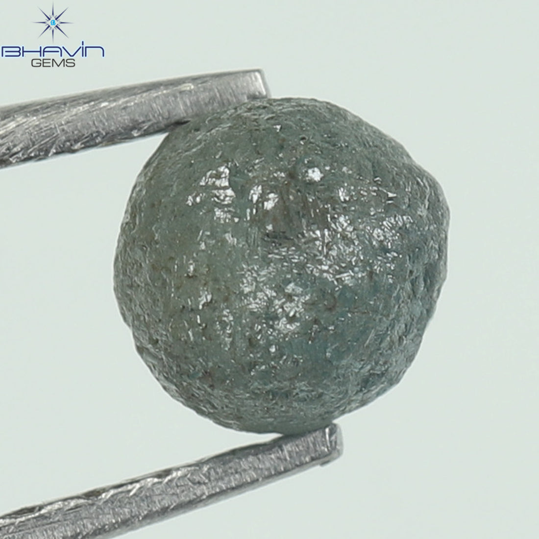 0.62 CT Rough Natural Diamond Enhanced Blue Color Clarity I2 (4.21 MM)