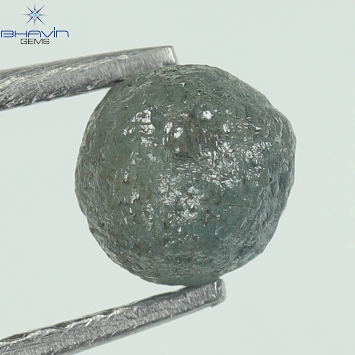 0.62 CT Rough Natural Diamond Enhanced Blue Color Clarity I2 (4.21 MM)