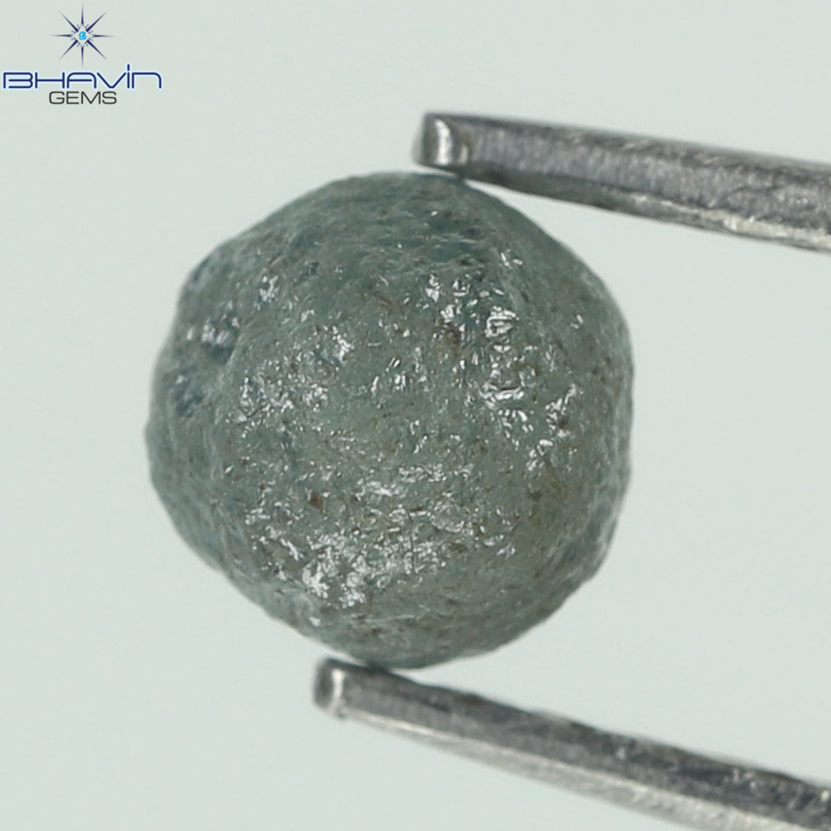 0.62 CT Rough Natural Diamond Enhanced Blue Color Clarity I2 (4.21 MM)
