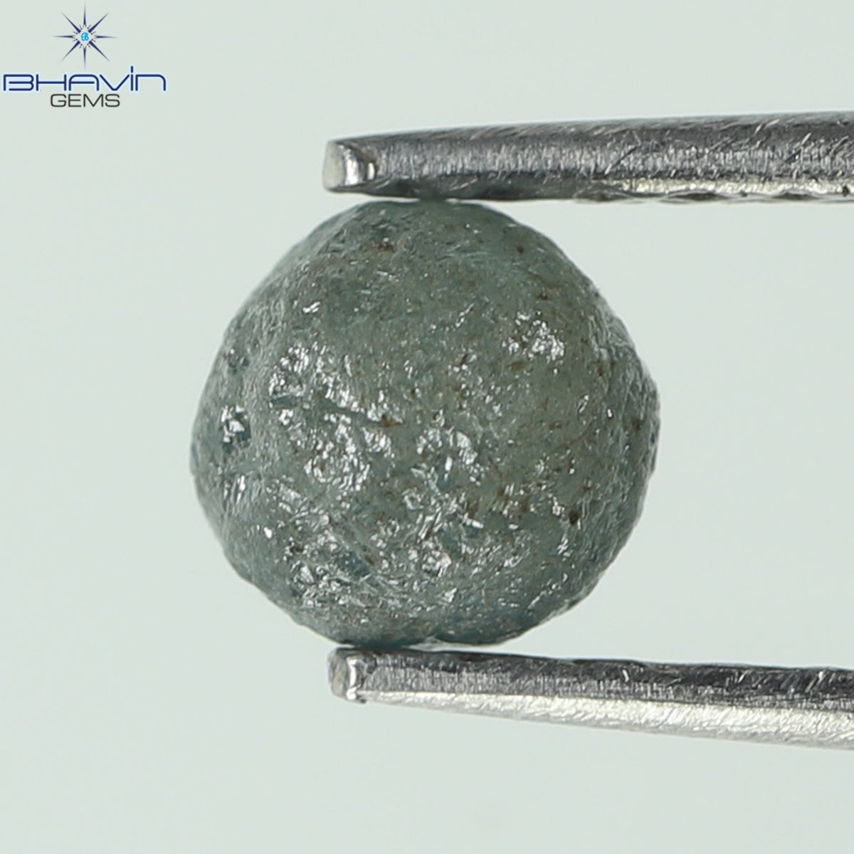 0.62 CT Rough Natural Diamond Enhanced Blue Color Clarity I2 (4.21 MM)