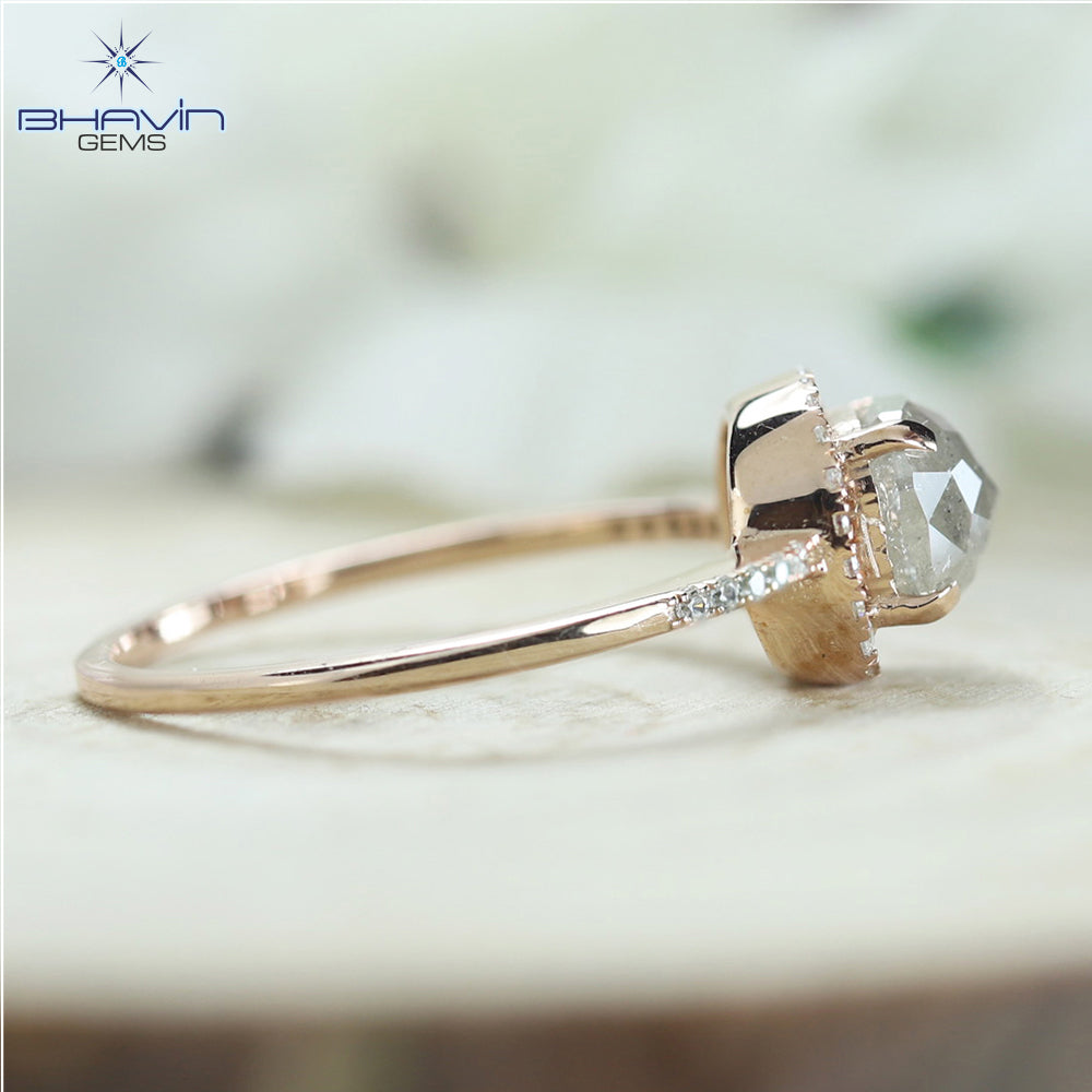 Cushion Diamond Green Yellow Diamond Natural Diamond Gold Ring Engagement Ring
