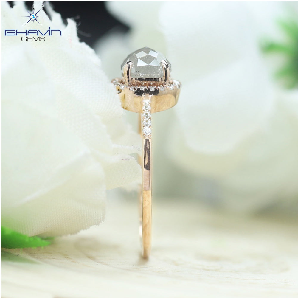 Cushion Diamond Green Yellow Diamond Natural Diamond Gold Ring Engagement Ring