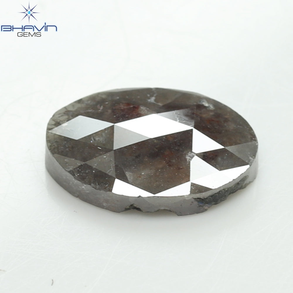 3.30 CT、オーバル グレー ナチュラル ルース ダイヤモンド、(11.93 MM)