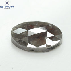 3.30 CT, Oval Gray Natural loose Diamond,(11.93 MM)