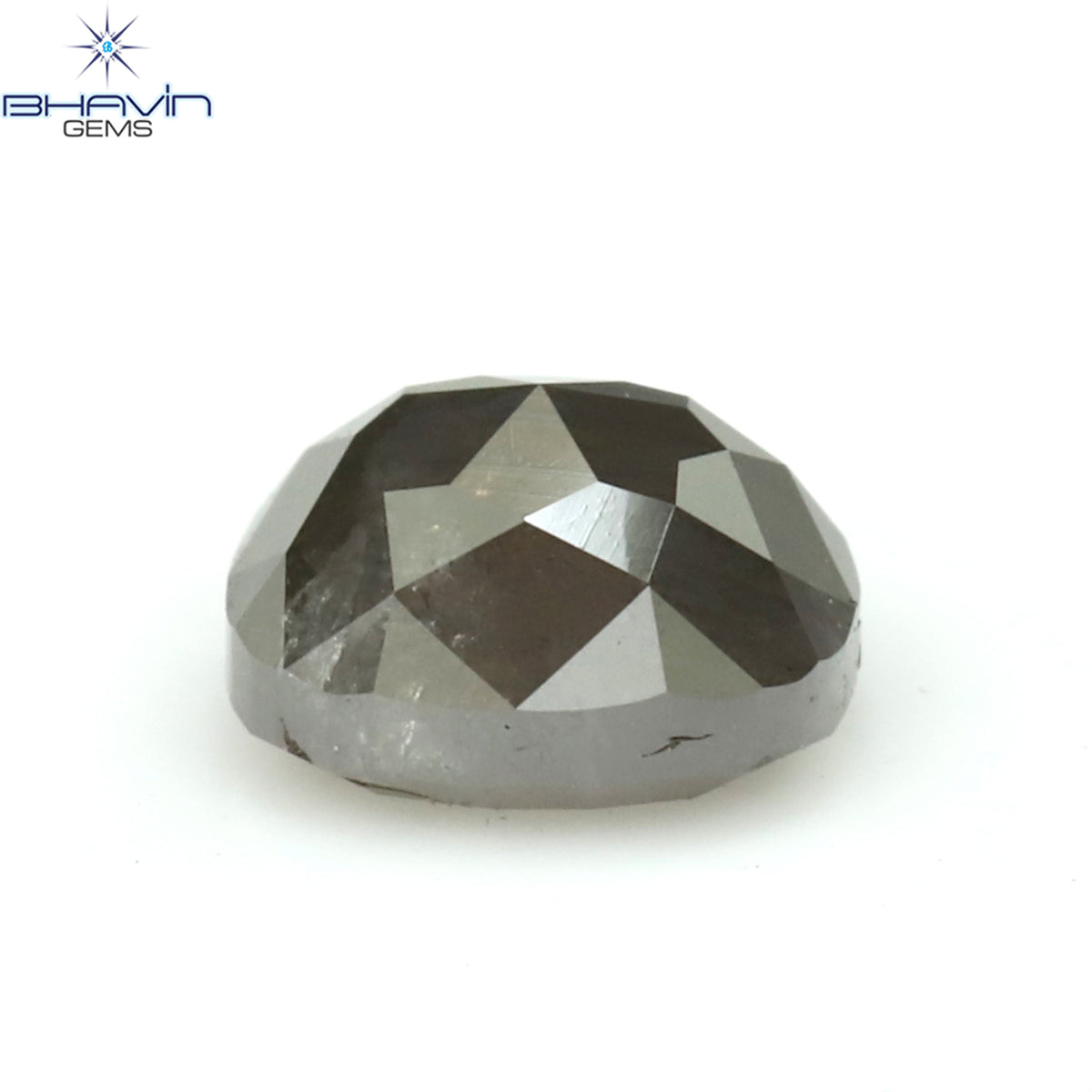 0.78 CT オーバルシェイプ ナチュラル ダイヤモンド ソルト アンド パッパー カラー I3 クラリティ (6.80 MM)