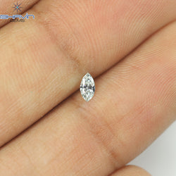 0.08 CT, Marquise Shape, Natural Diamond Greenish Blue Color, VS2 Clarity (4.40 MM )