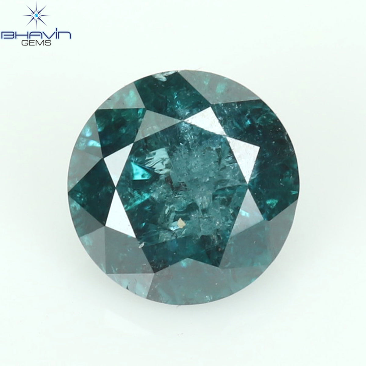 0.25 CT Natural Round Diamond Enhanced Blue Color Clarity I3 (3.94 MM)