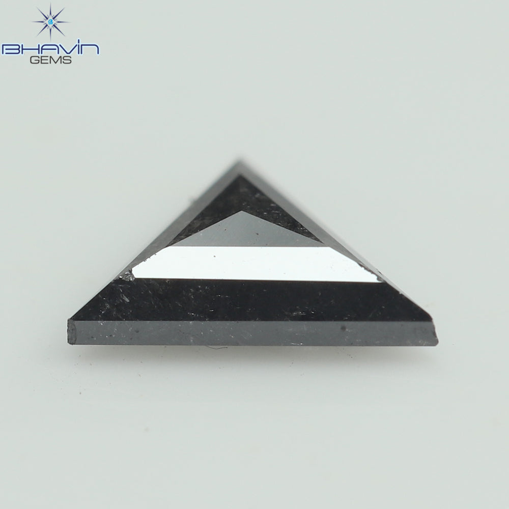 0.27 CT Triangle Shape Natural Diamond  Salt And Pepper Color I3 Clarity (5.12 MM)