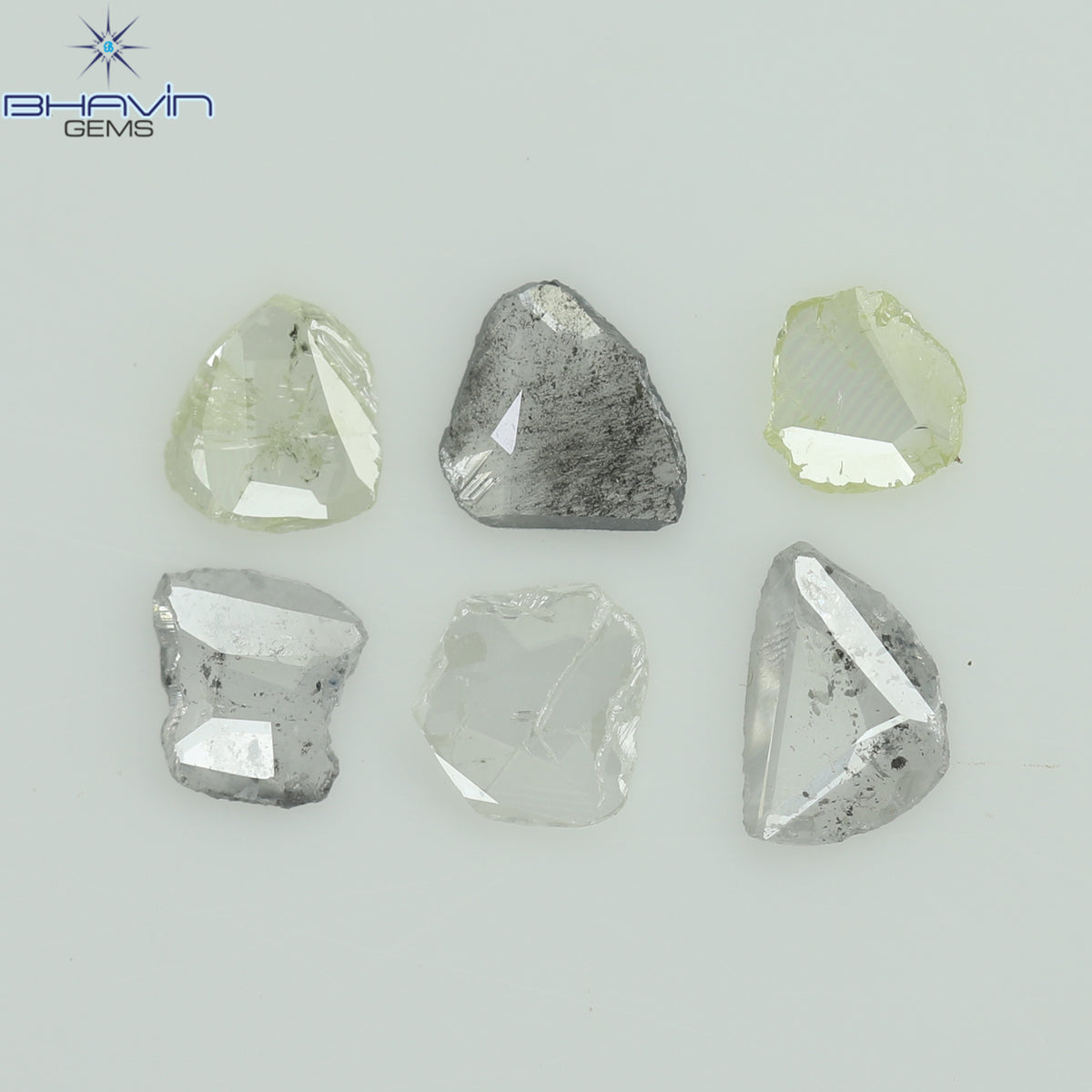 0.41 CT (6 Pcs) Rosecut Polki Natural Diamond White Color Clarity I3 (3.65 MM)