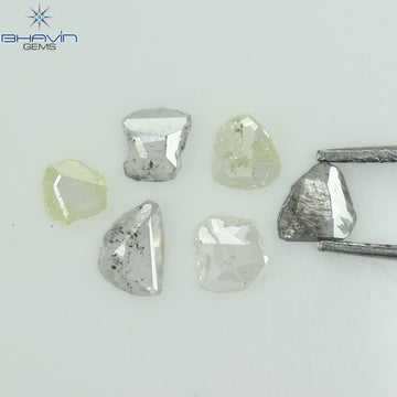 0.41 CT (6 Pcs) Rosecut Polki Natural Diamond White Color Clarity I3 (3.65 MM)