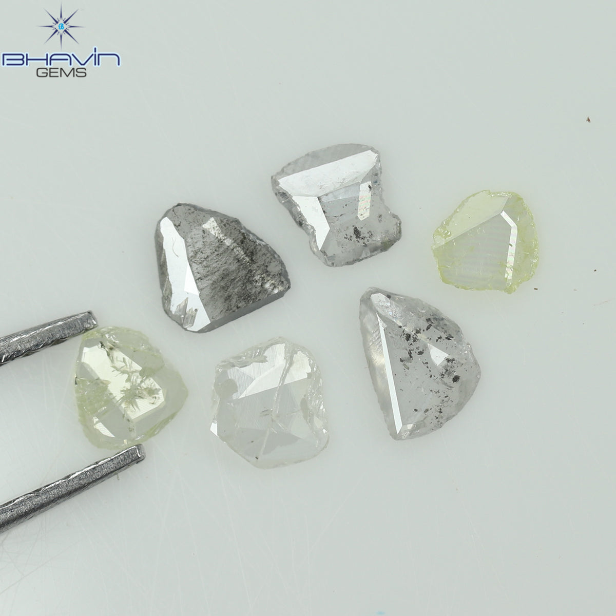 0.41 CT (6 Pcs) Rosecut Polki Natural Diamond White Color Clarity I3 (3.65 MM)