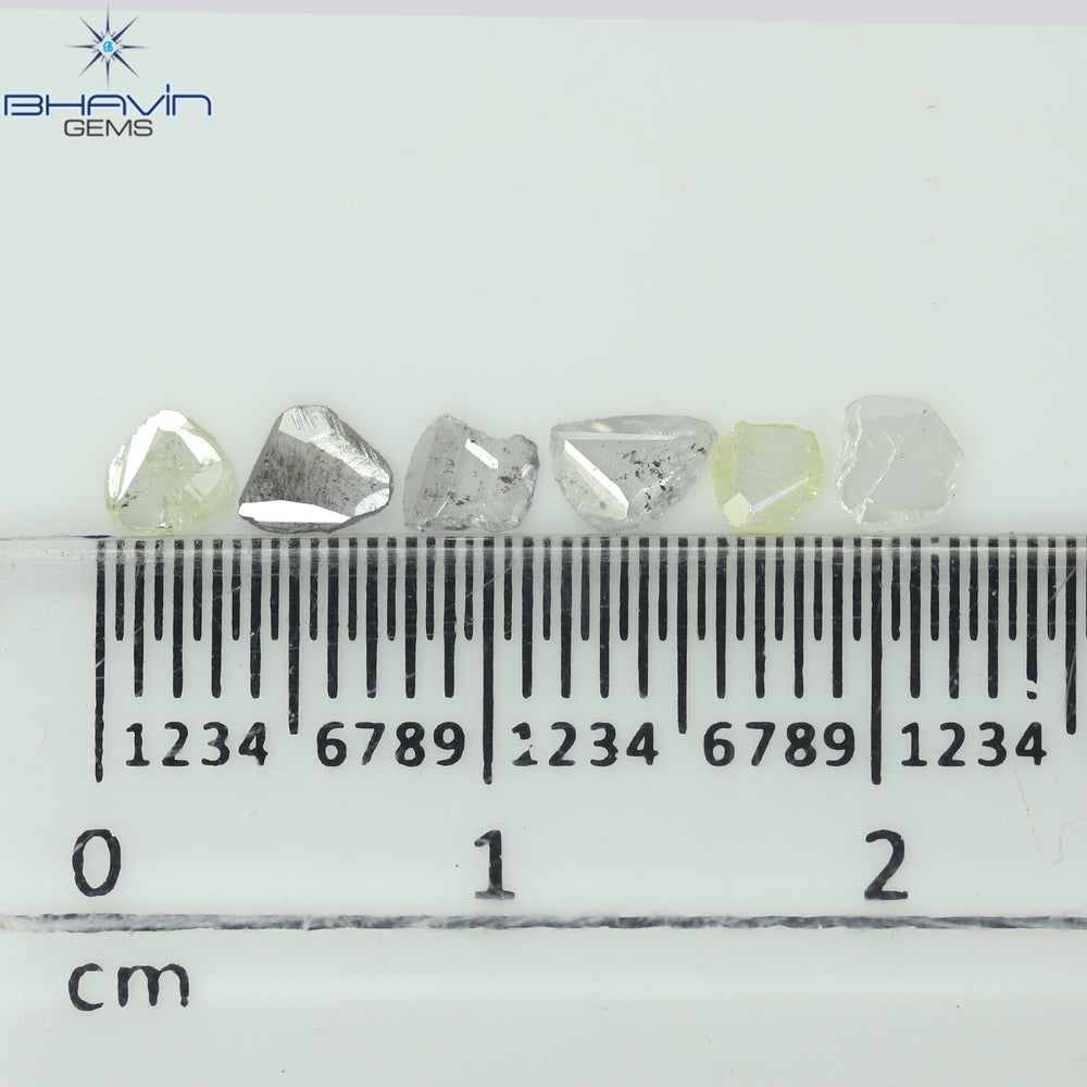 0.41 CT/6 Pcs Rosecut Polki Shape Natural Diamond  White Color I3 Clarity (3.65 MM)