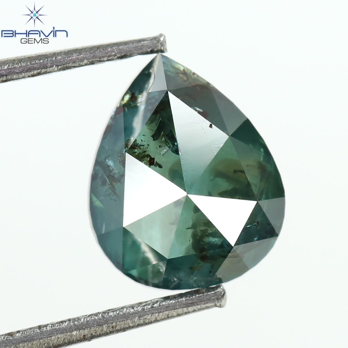 1.21 CT Pear Natural Diamond Enhanced Blue Color Clarity I3 (7.15 MM)