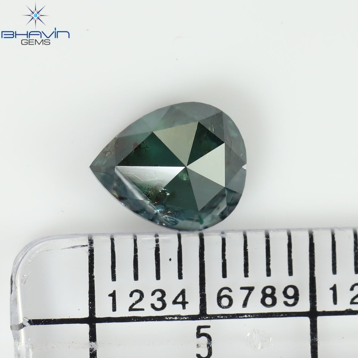 1.21 CT Pear Natural Diamond Enhanced Blue Color Clarity I3 (7.15 MM)