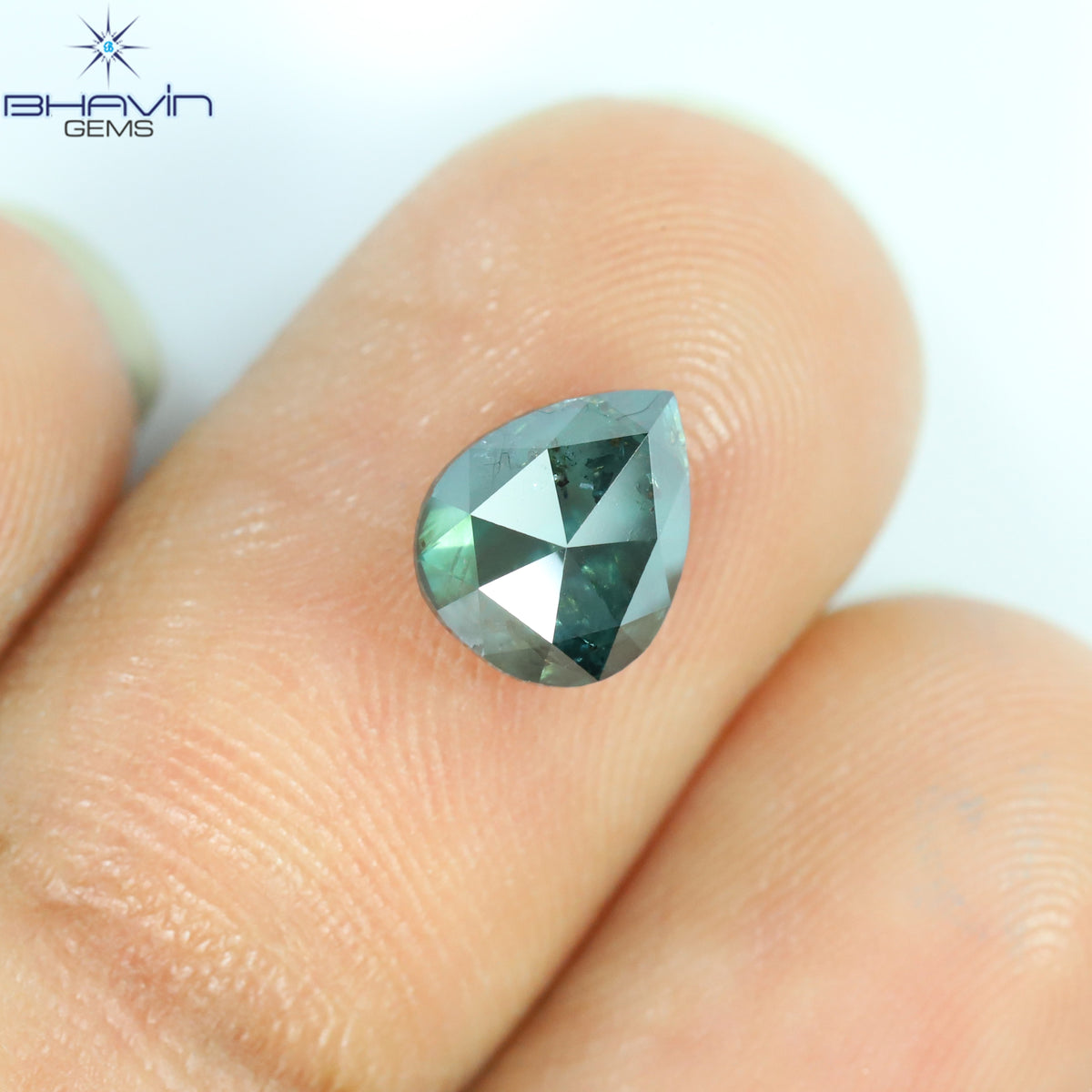 1.21 CT Pear Natural Diamond Enhanced Blue Color Clarity I3 (7.15 MM)