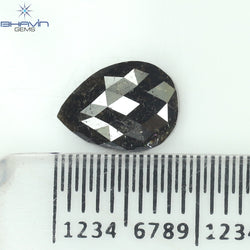 1.36 CT ペアシェイプ ナチュラル ダイヤモンド ブラウン カラー I3 クラリティ (8.62 MM)
