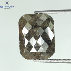 2.47 CT Cushion Shape Natural Diamond  Brown Color  I3 Clarity (9.21 MM)