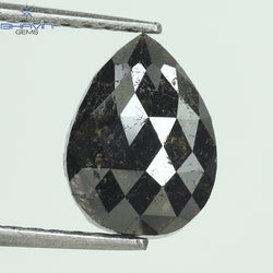 1.36 CT Pear Shape Natural Diamond  Brown Color  I3 Clarity (8.62 MM)
