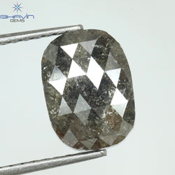 2.03 CT Cushion Shape Natural Diamond  Brown Color  I3 Clarity (9.38 MM)