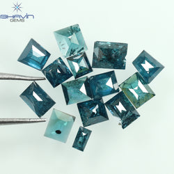1.19 CT/14 Pcs, Baguette Diamond, Blue Color, I3 Clarity