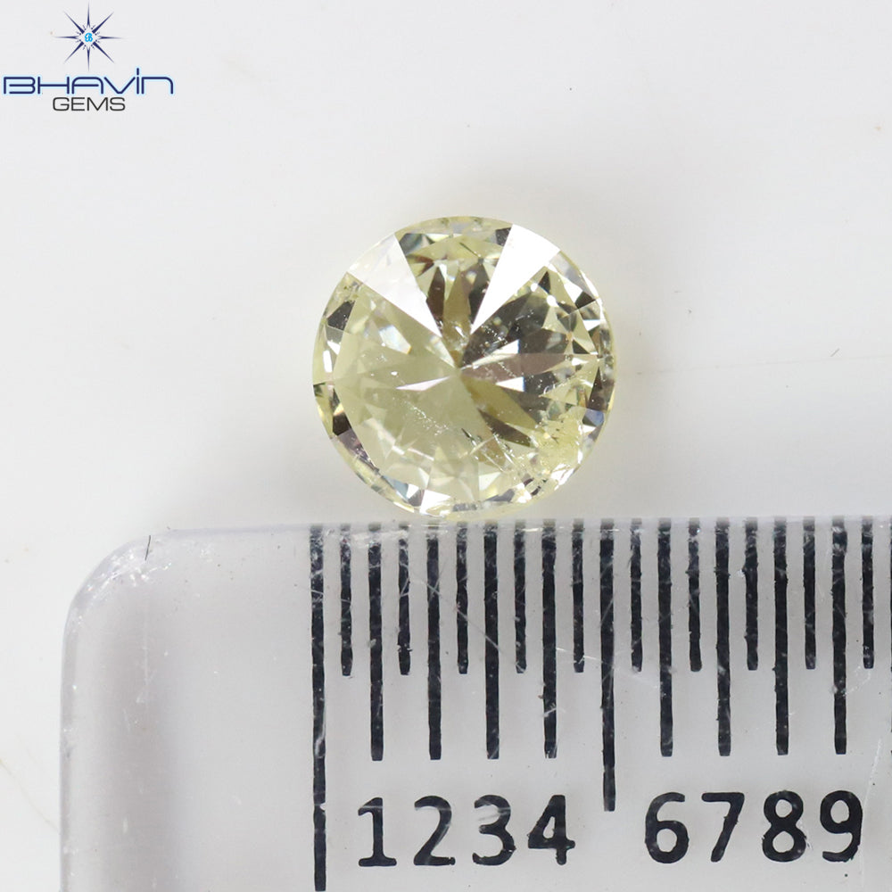 0.50 CT、ラウンド シェイプ ダイヤモンド ホワイト (M) カラー、クラリティ I1、( 5.23 MM )
