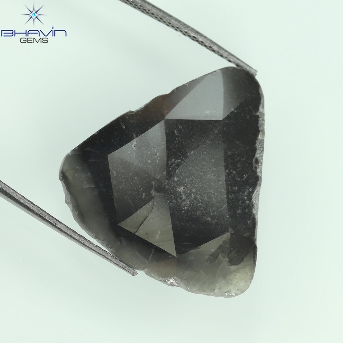 6.75 CT Natural Pear Slice Diamond Gray Color Clarity I3 (21.00 MM)