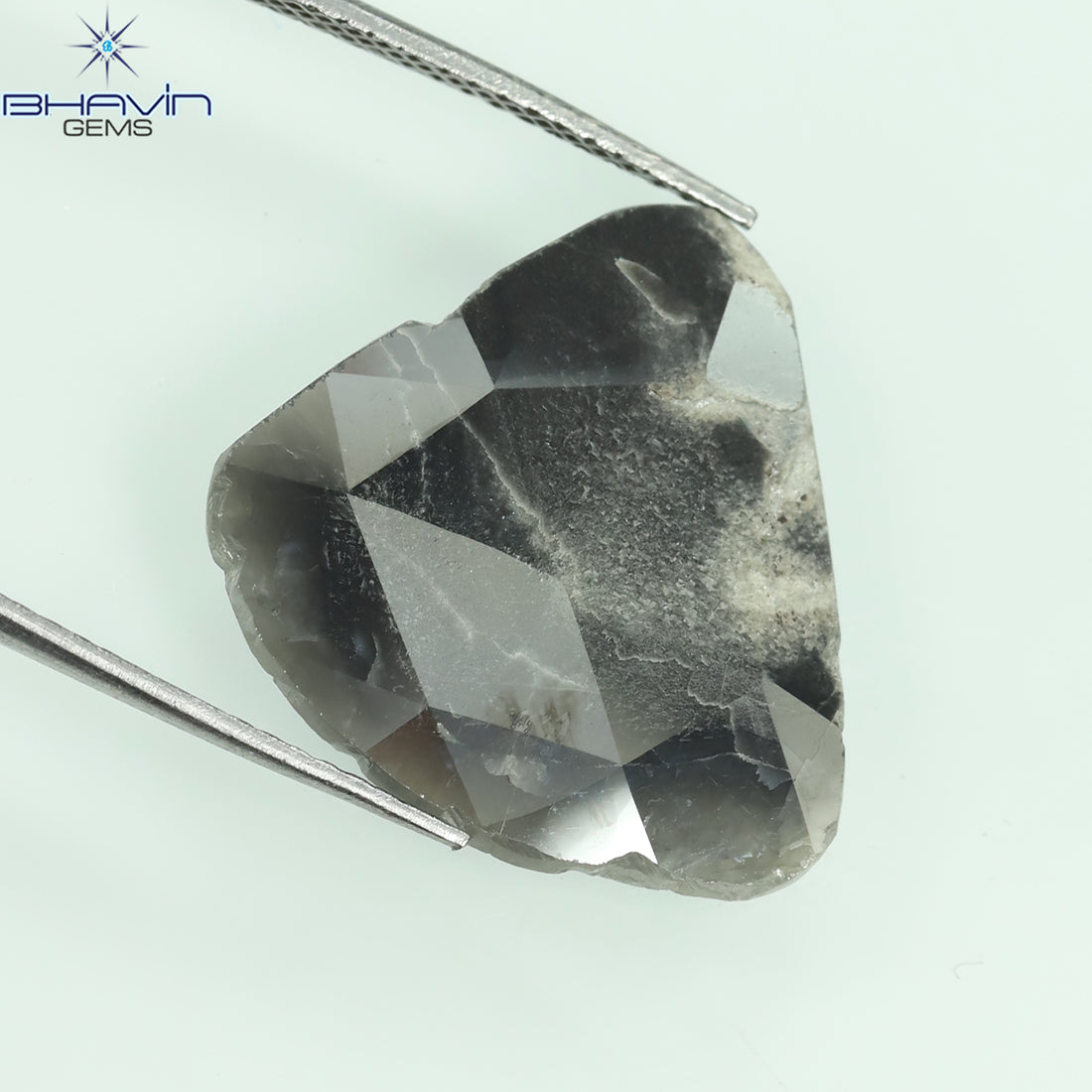 4.93 CT Natural Slice Diamond Gray Color Clarity I3 (20.00 MM)