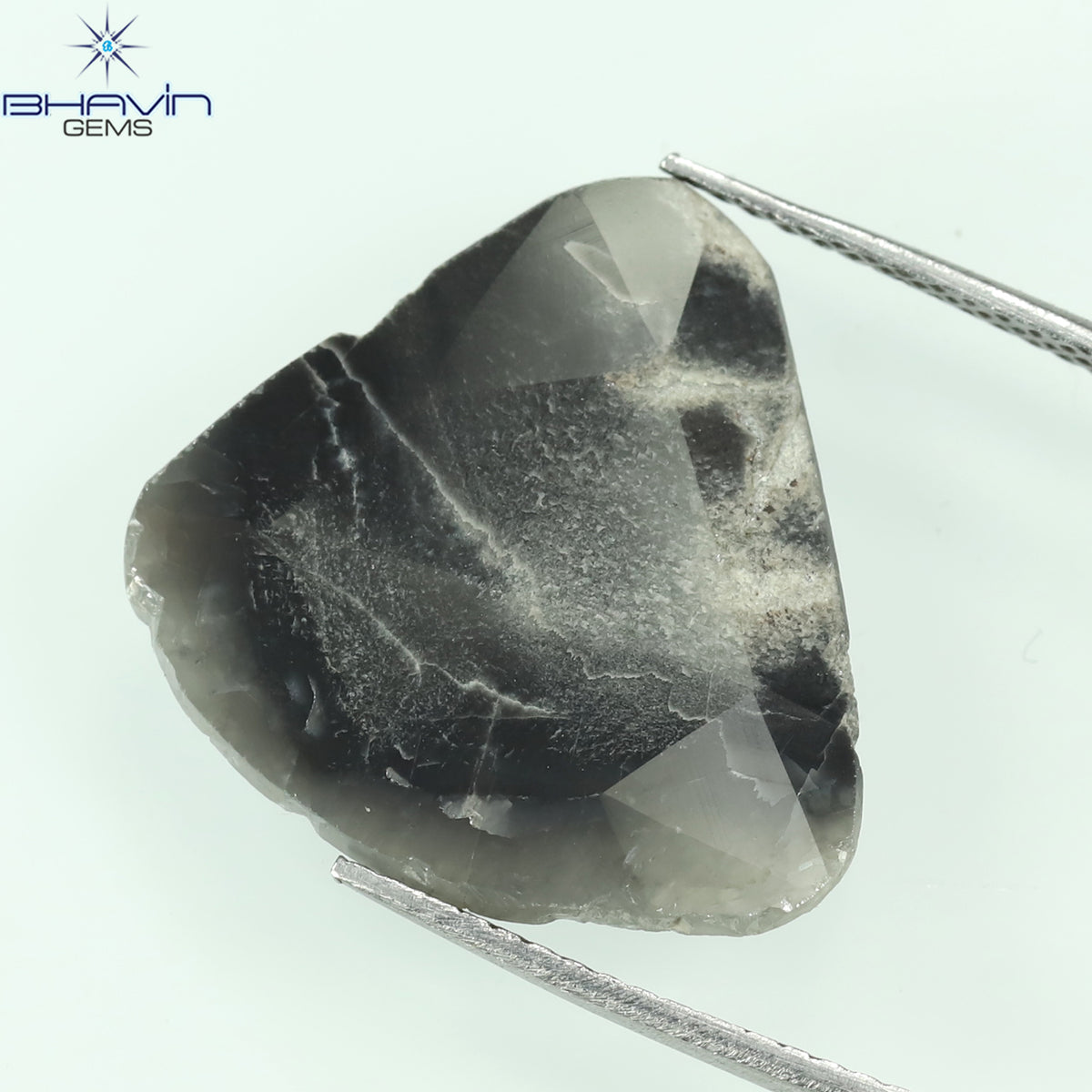4.93 CT Natural Slice Diamond Gray Color Clarity I3 (20.00 MM)