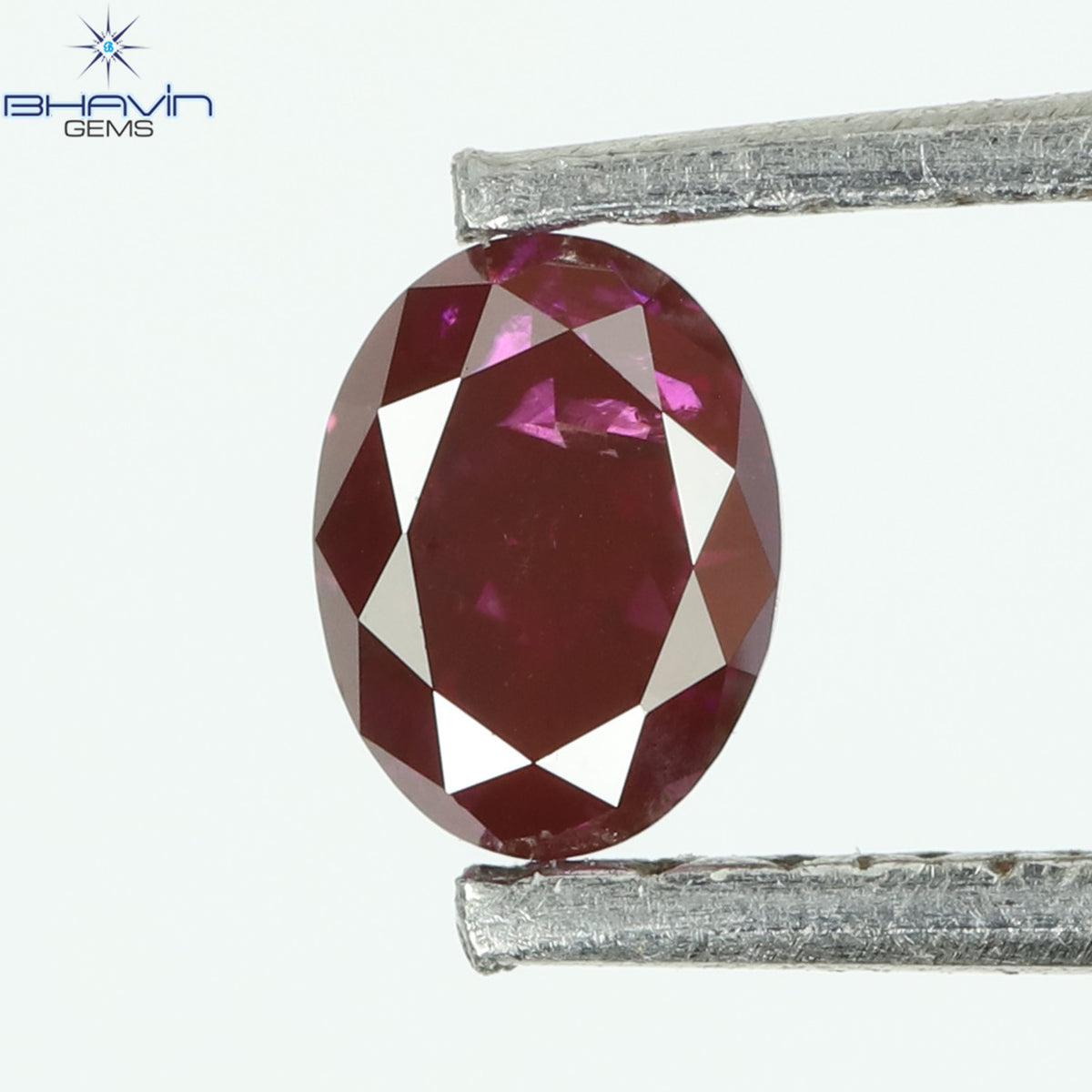 0.20CT、オーバルダイヤモンド、ビビッドピンクカラー、クラリティSI2