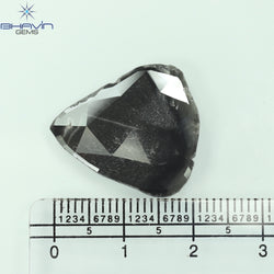 8.58 CT Pear Slice Shape Natural Diamond Gray Color I3 Clarity (22.00 MM)