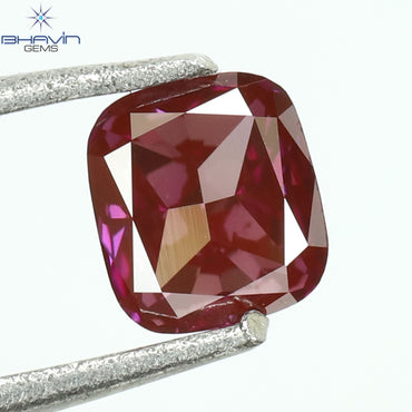 0.17CT、クッションダイヤモンド、ピンク色、VVS1クラリティ