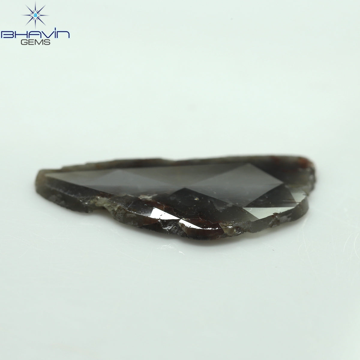 4.61 CT Natural Slice Diamond Brown Gray Color Clarity I3 (22.50 MM)