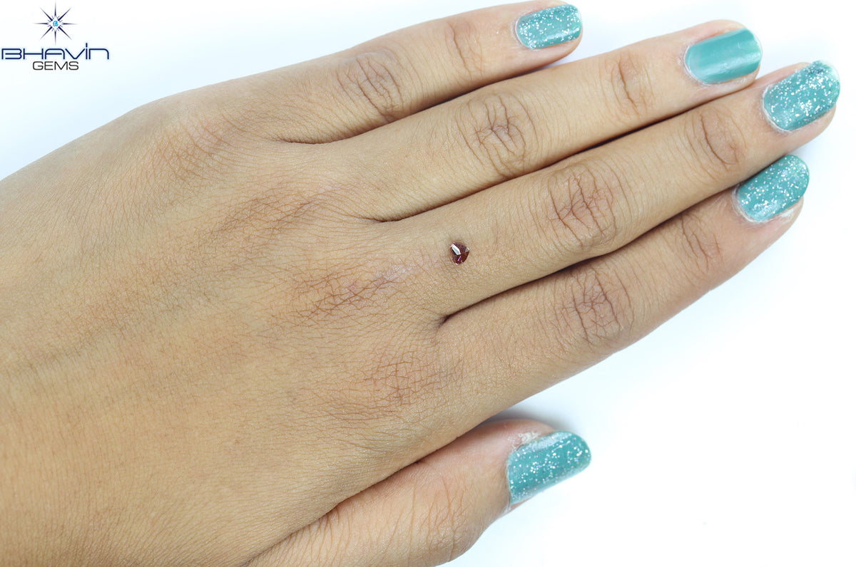 0.25 CT、ハート ダイヤモンド、ピンク色、VS1 クラリティ
