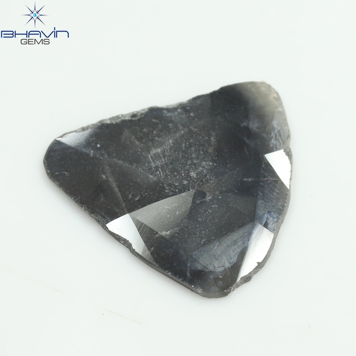 6.75 CT Natural Pear Slice Diamond Gray Color Clarity I3 (21.00 MM)