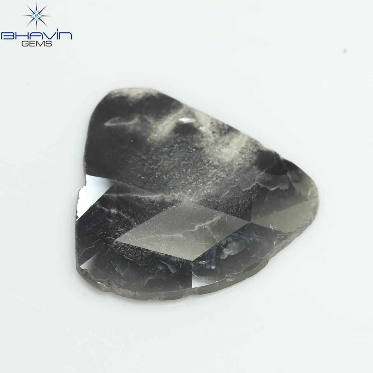 4.93 CT Natural Slice Diamond Gray Color Clarity I3 (20.00 MM)