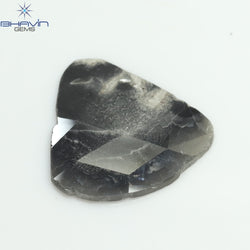 4.93 CT Slice Shape Natural Diamond Gray Color I3 Clarity (20.00 MM)