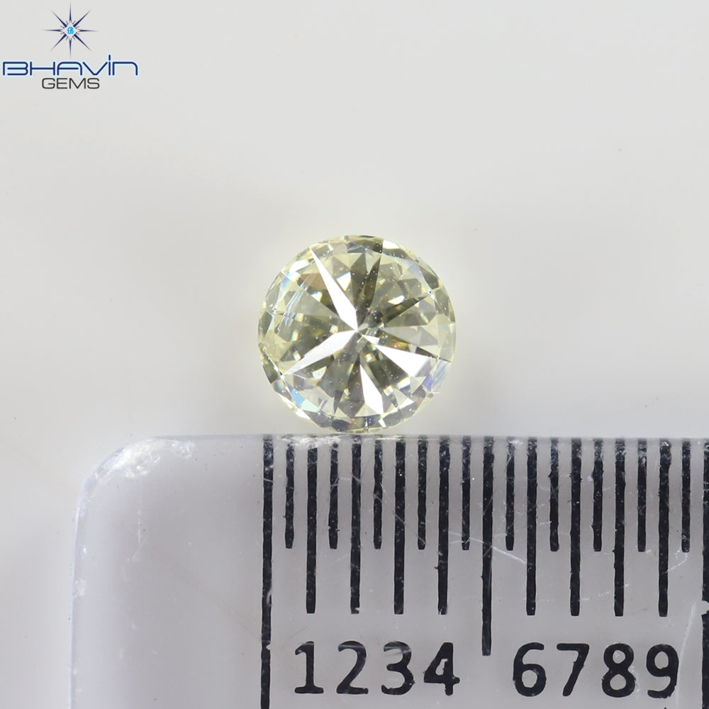 0.32 CT, Round Shape Natural Diamond White (M) Color , I1 Clarity (4.36 MM)