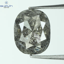 1.33 CT, Oval Diamond, Salt And Pepper Diamond, I3 Clarity