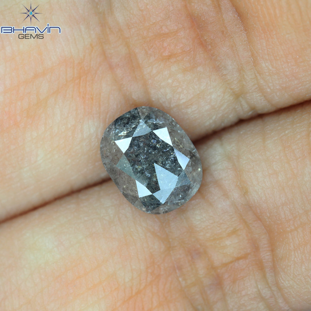 1.33 CT, Oval Diamond, Salt And Pepper Diamond, I3 Clarity