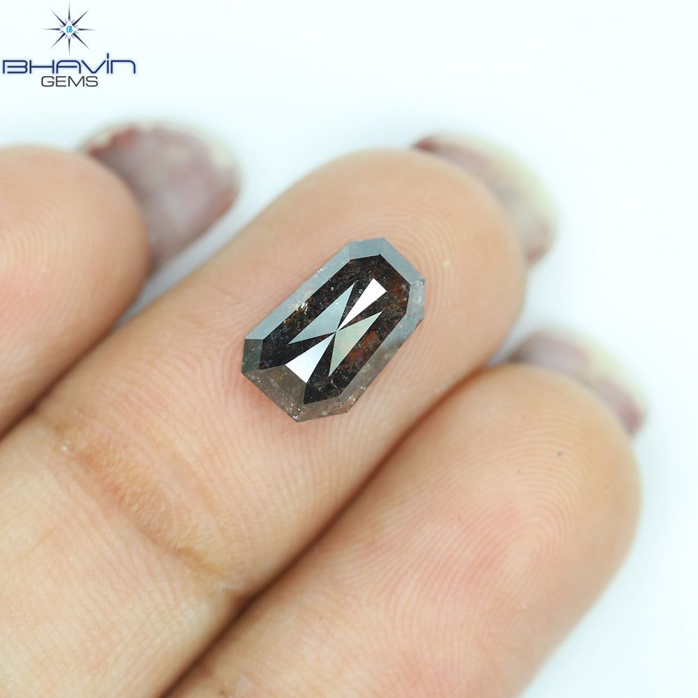2.28 CT Shield Natural Diamond Salt And Pepper Color Clarity I3 (9.57 MM)