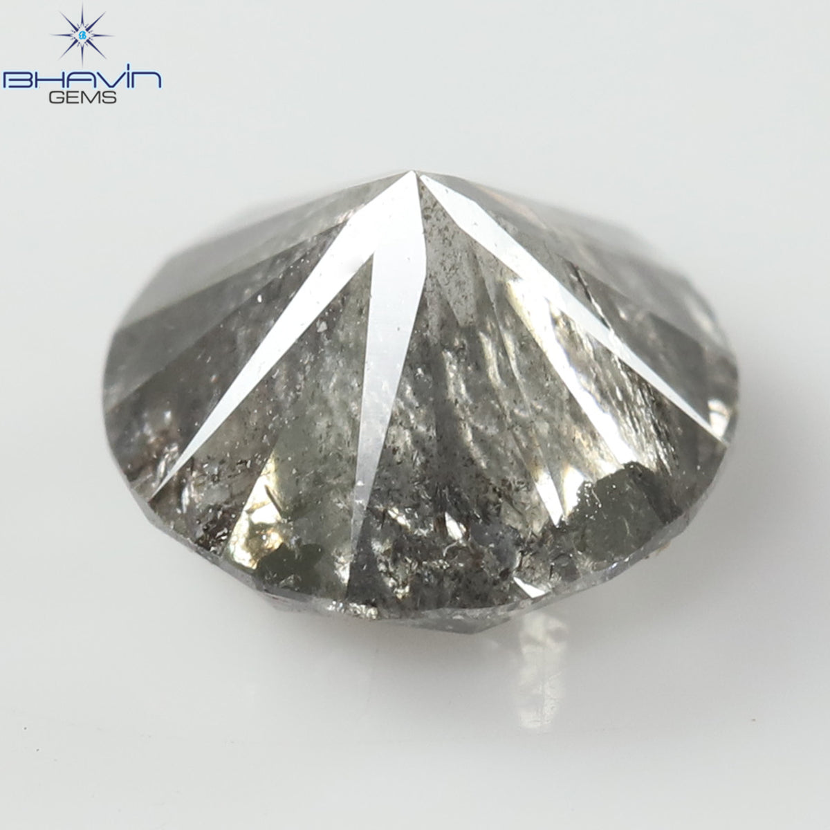 0.93 CT Round Natural Diamond Salt And Pepper Color Clarity I3 (4.01 MM)