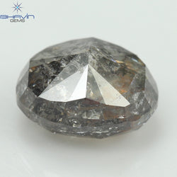 1.15 CT, Oval Diamond, Salt And Pepper Color, Clarity I3