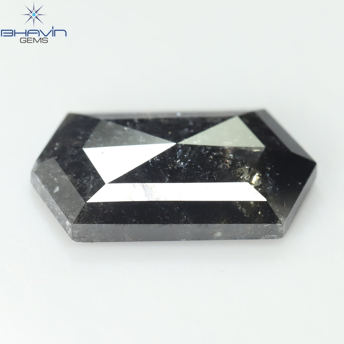 4.72 CT 六角形ダイヤモンド ソルト＆ペッパーカラー 天然ダイヤモンド クラリティ I3