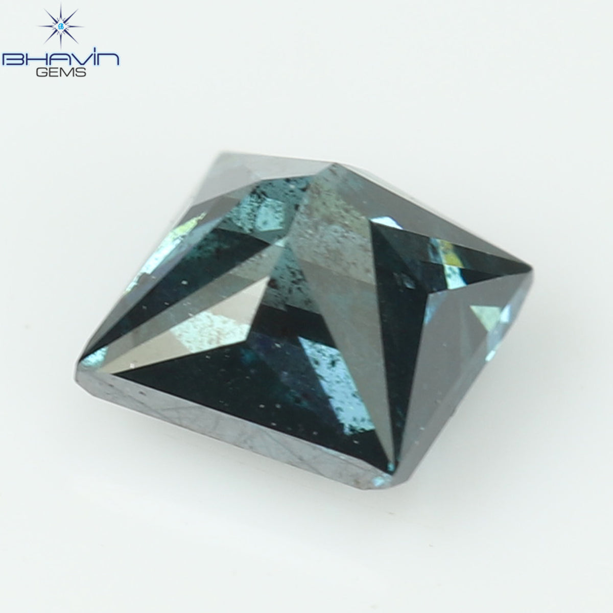 0.19 CT、プリンセス ダイヤモンド、ブルー カラー クラリティ SI2