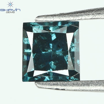 0.19 CT、プリンセス ダイヤモンド、ブルー カラー クラリティ SI2