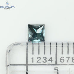 0.19 CT、プリンセス ダイヤモンド、ブルー カラー クラリティ SI2