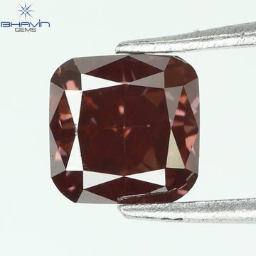 0.30 CT Cushion Natural Diamond Enhanced Pink Color Clarity VS1 (3.48 MM)